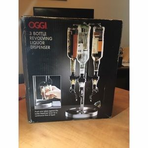 Professional 3-Bottle Revolving Bottle Dispenser